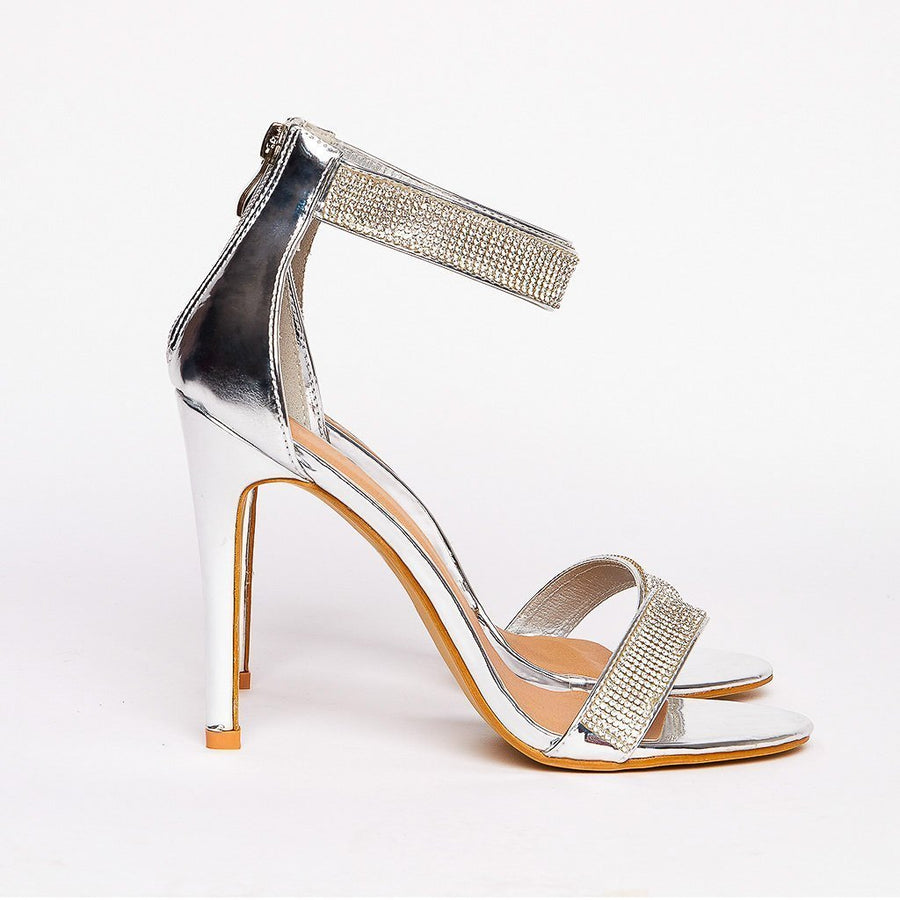 Calah open toe diamante ankle bracelet