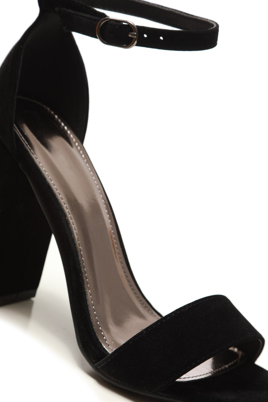 May barely there block heel ankle strap sandal