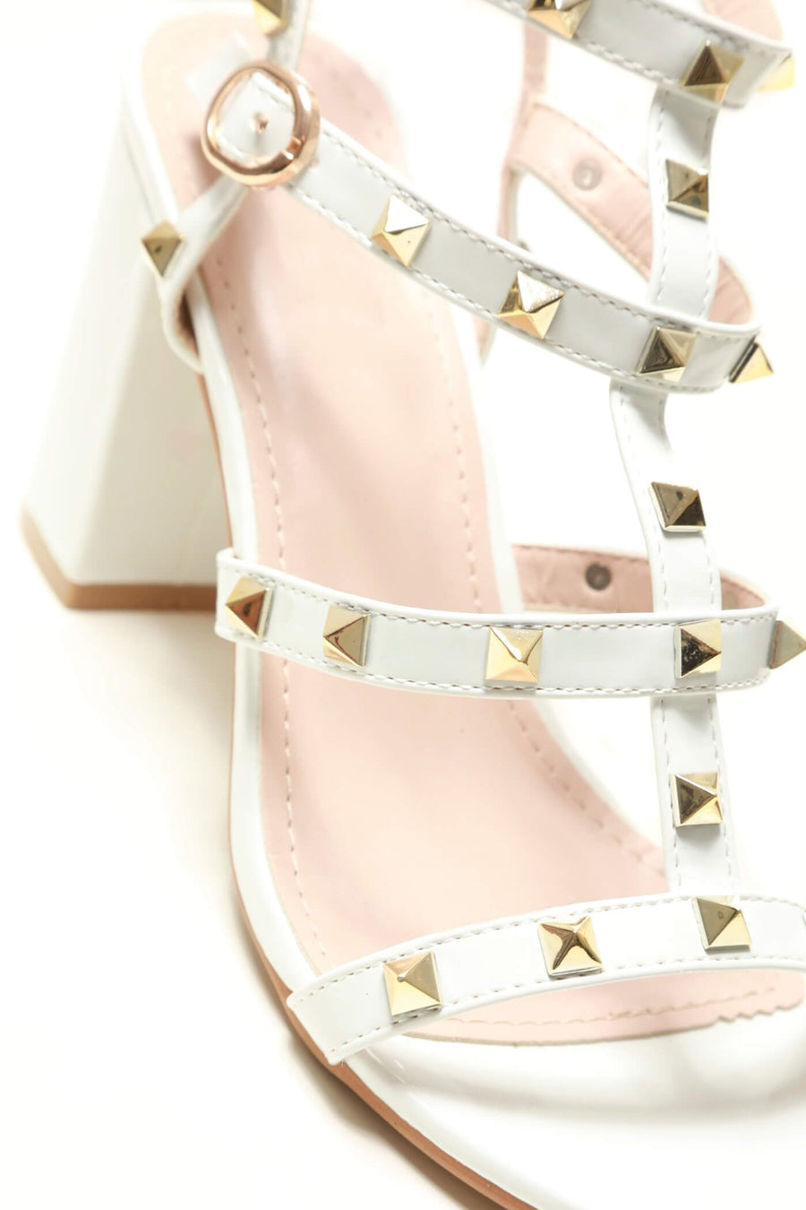 Abigail ankle strap with studs sandal