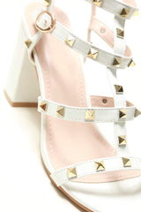Abigail ankle strap with studs sandal